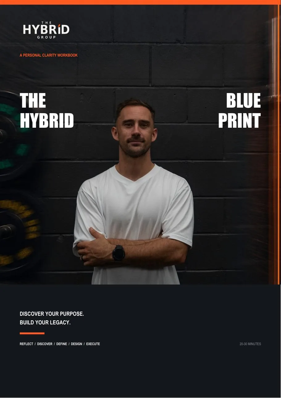 Cover of The Hybrid Blueprint personal clarity workbook